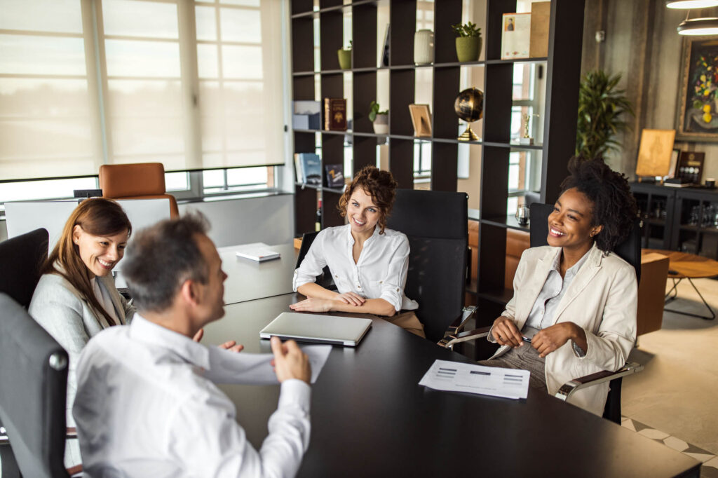 K&W Marketing Consultants | Business partners doing their job, having meeting, advising each